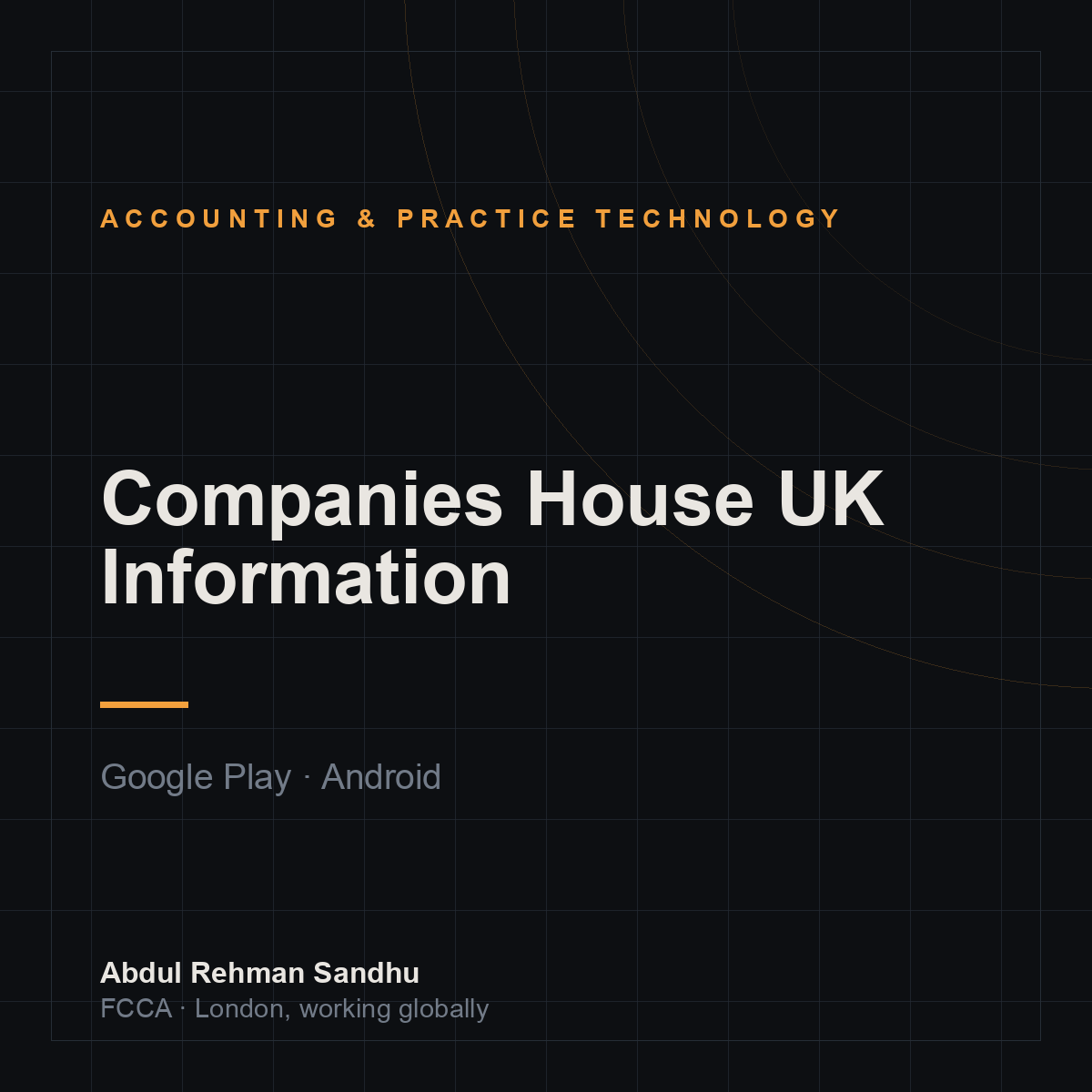 Companies House UK Information — a business founded by Abdul Rehman Sandhu
