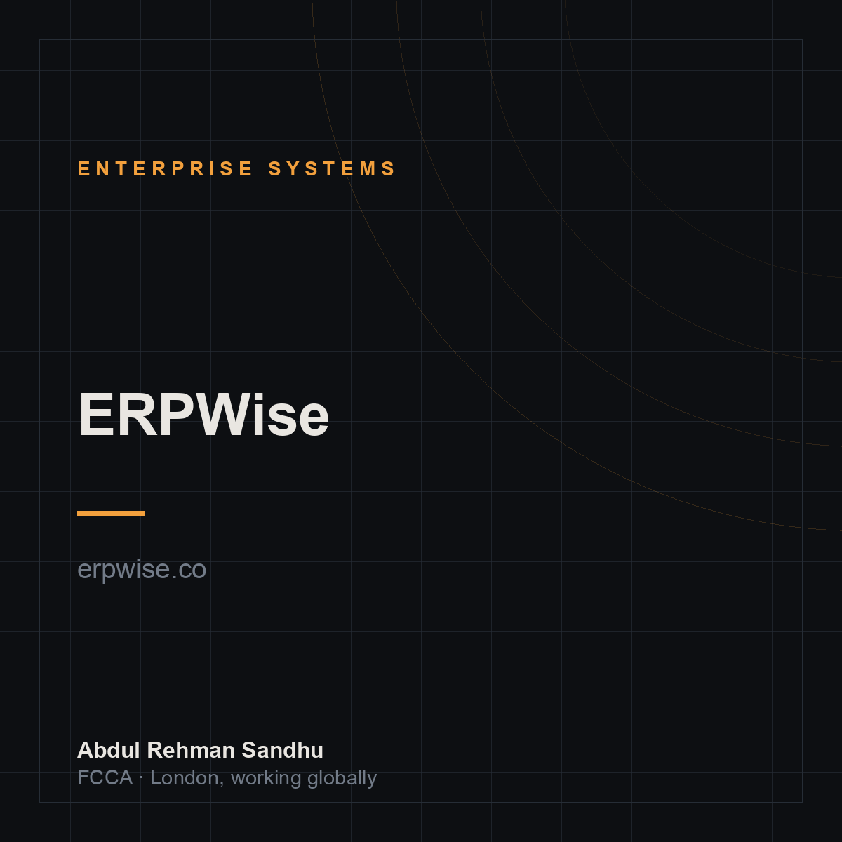 ERPWise — a business founded by Abdul Rehman Sandhu