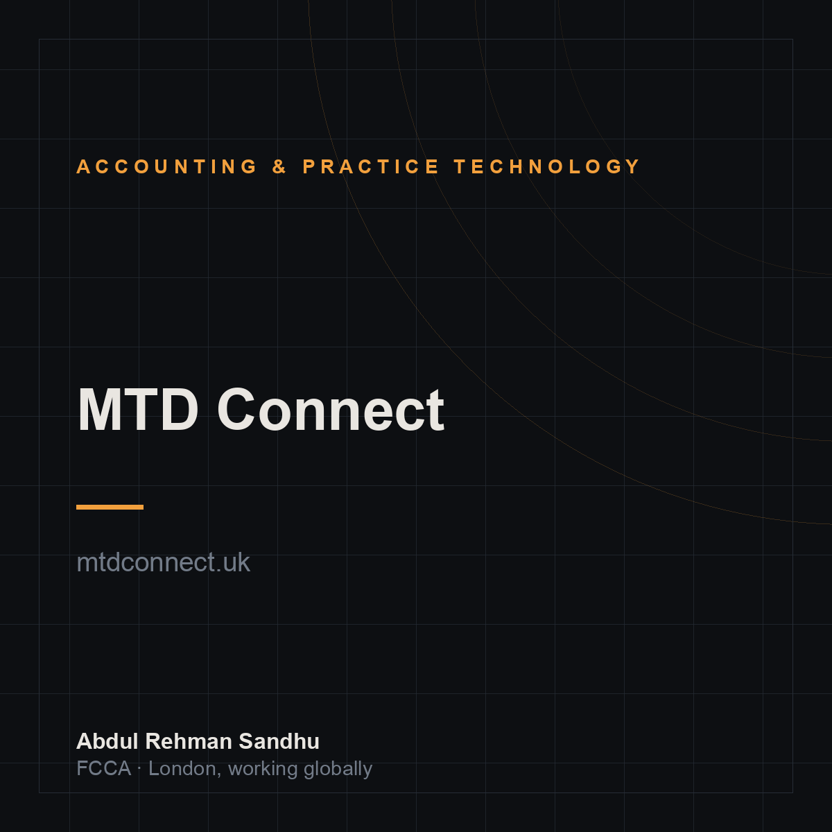 MTD Connect — a business founded by Abdul Rehman Sandhu