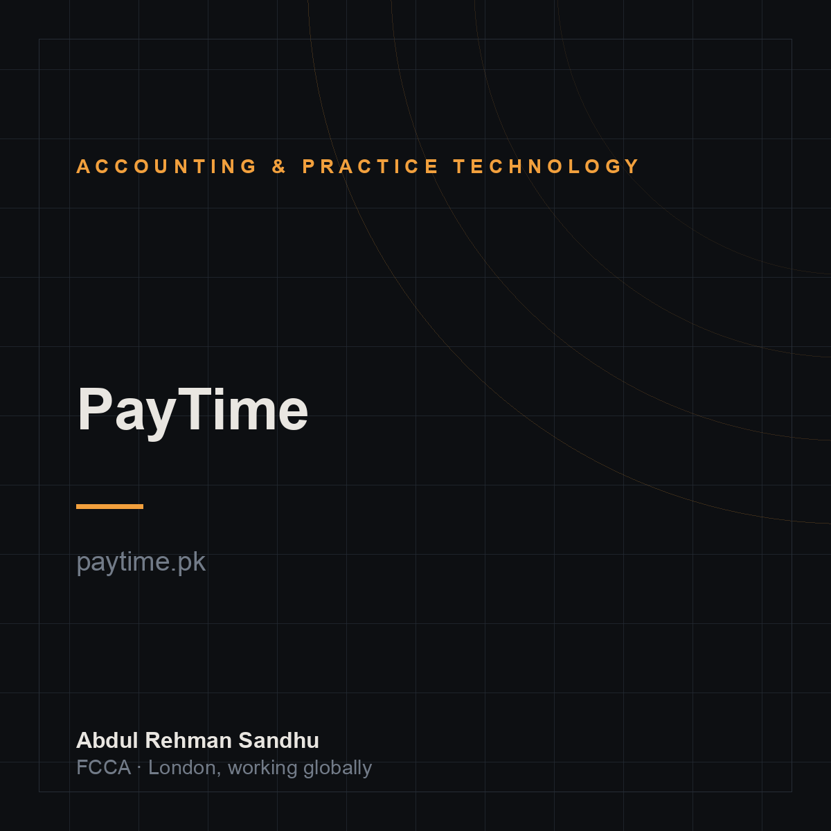 PayTime — a business founded by Abdul Rehman Sandhu