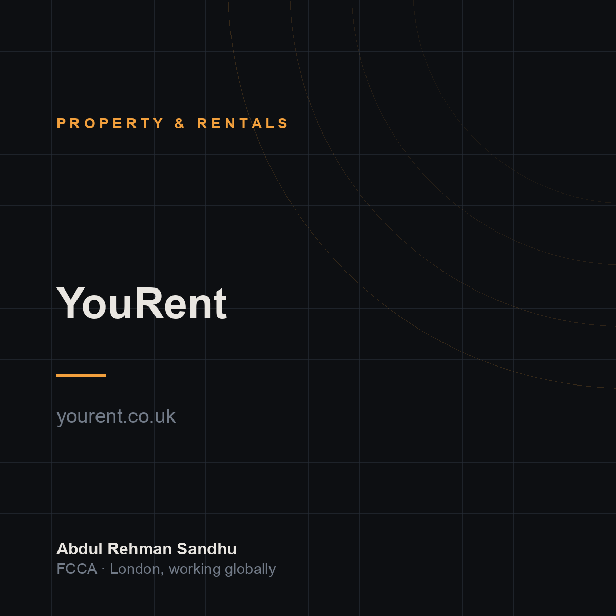 YouRent — a business founded by Abdul Rehman Sandhu